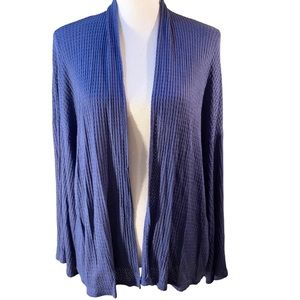 Sunday in Brooklyn Cardigan Blue Waffle si…